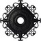 Ekena Millwork Orleans Ceiling Medallion (Fits Canopies up to 8 1/4"), 38 3/8"OD x 6 5/8"ID x 2 7/8"P, Steel Gray CM38OLSGS - alternate 1